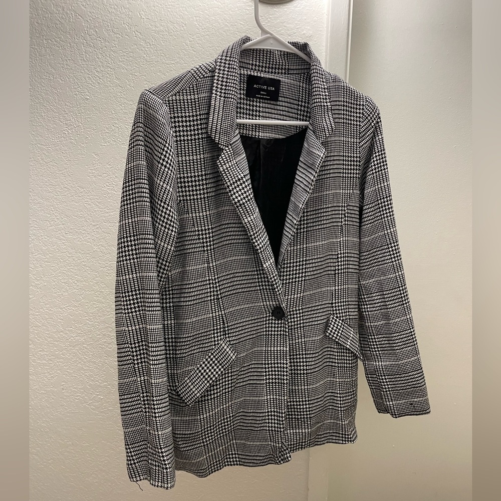 Plaid Blazer